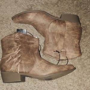 Taupe Booties size 9.5
